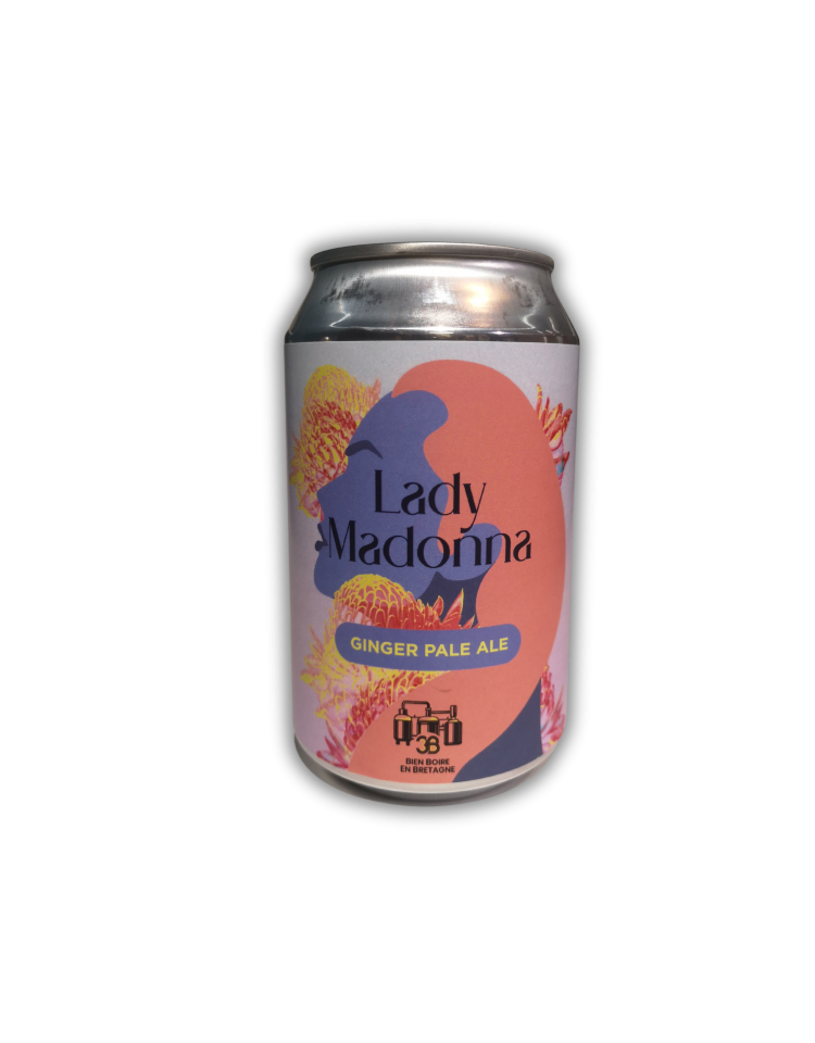 3B Lady Madonna Ginger Pale Ale (Blonde) can 33CL